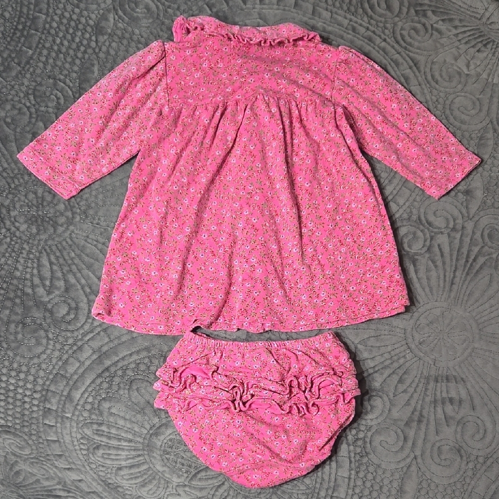 🔥🔥Ralph Lauren Pink Floral Baby Dress Set - Picture 2 of 5